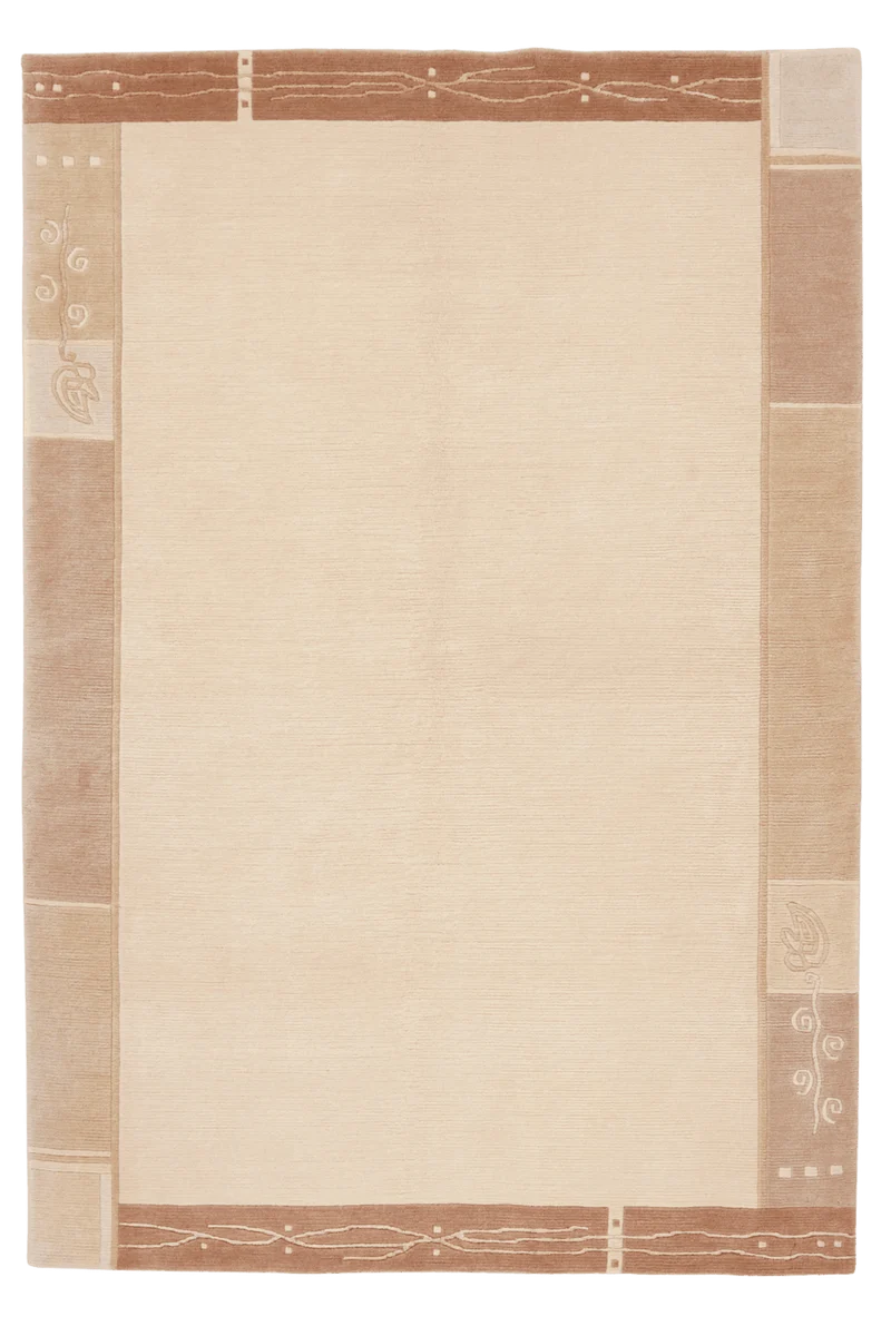 Nepal · Handgeknüpft – Beige, 201x142 cm