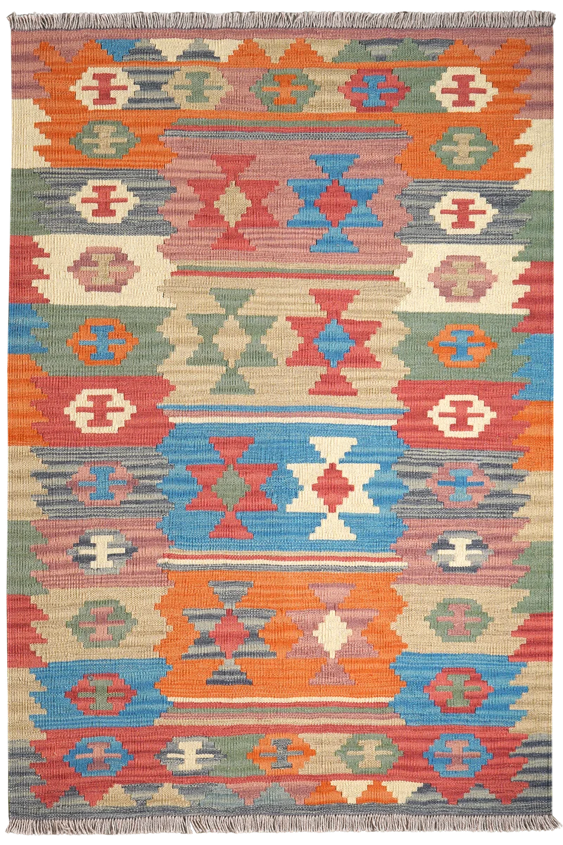 Kelim Gashgai · Handgewebt – Bunt, 150x103 cm