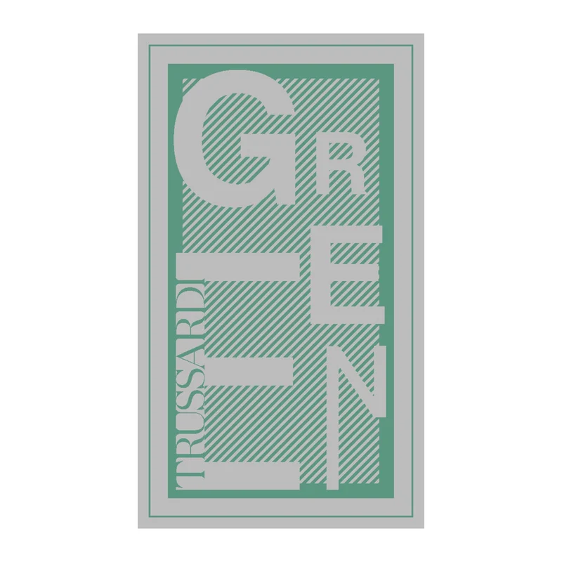 Telo mare green Moderno in Cotone 430 gr/mq