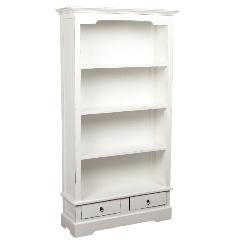 Bücherregal ANGELIQUE Antik Weiß ca. B97cm
