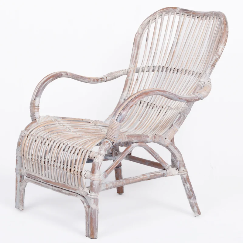 Rattan Sessel SUMATRA White Wash ca. 66x88x82cm (BxHxT)