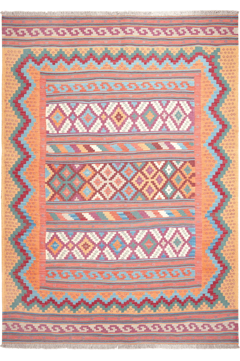 Sumak Sirdjan · Handgewebt – Bunt, 219x155 cm