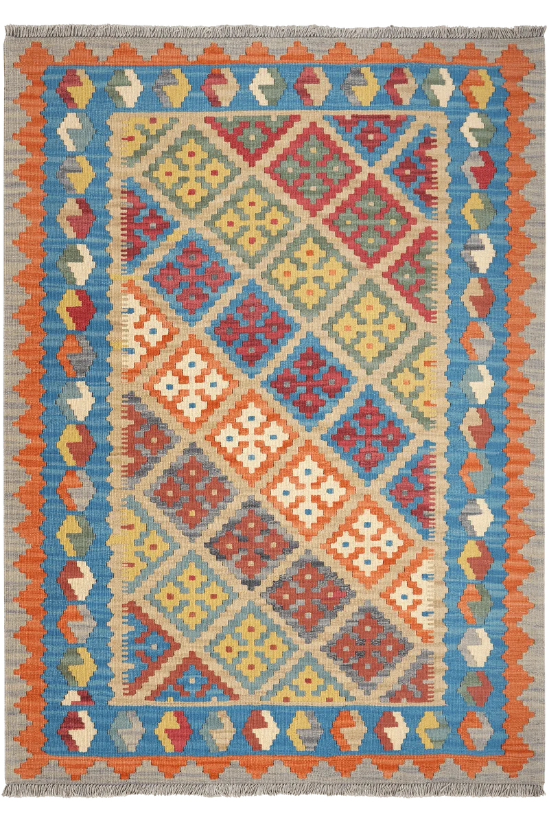 Kelim Gashgai · Handgewebt – Beige, 180x130 cm