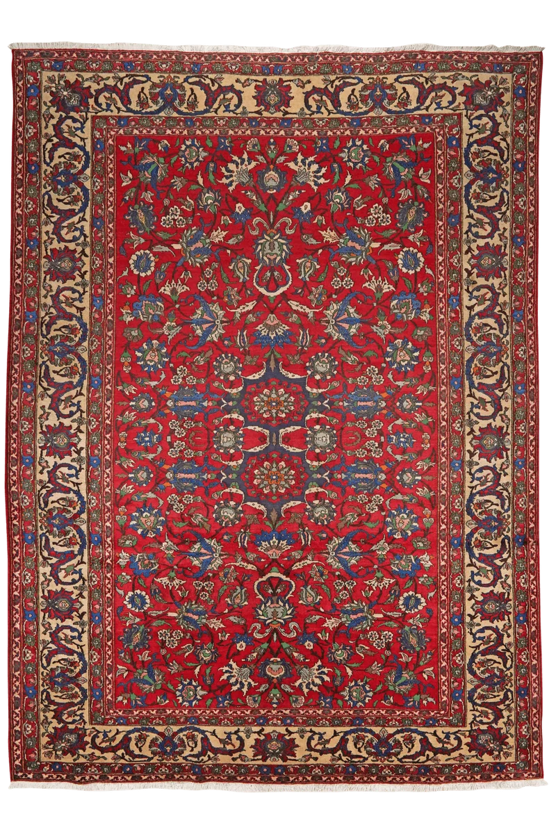 Isfahan · Handgeknüpft – Rot, 355x262 cm