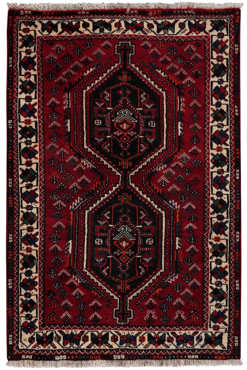 Shiraz · Handgeknüpft – Rot, 157x104 cm
