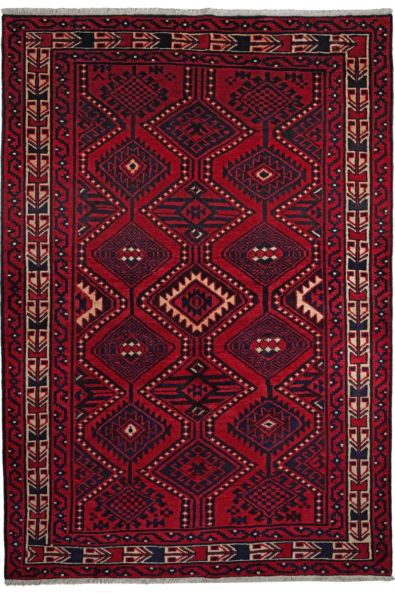 Lori · Handgeknüpft – Rot, 252x172 cm
