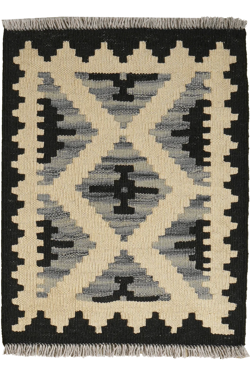 Kelim Gashgai · Handgewebt – Beige, 60x47 cm