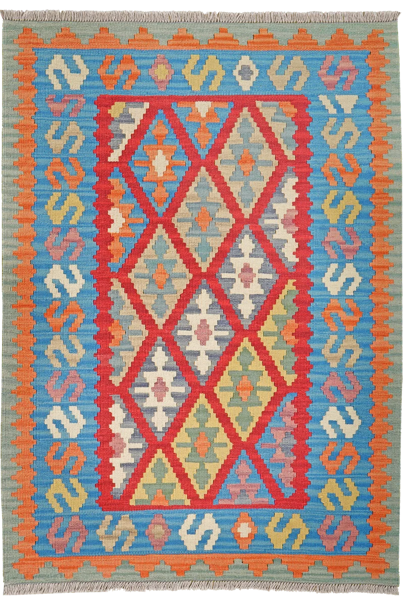 Kelim Gashgai · Handgewebt – Rot, 149x107 cm