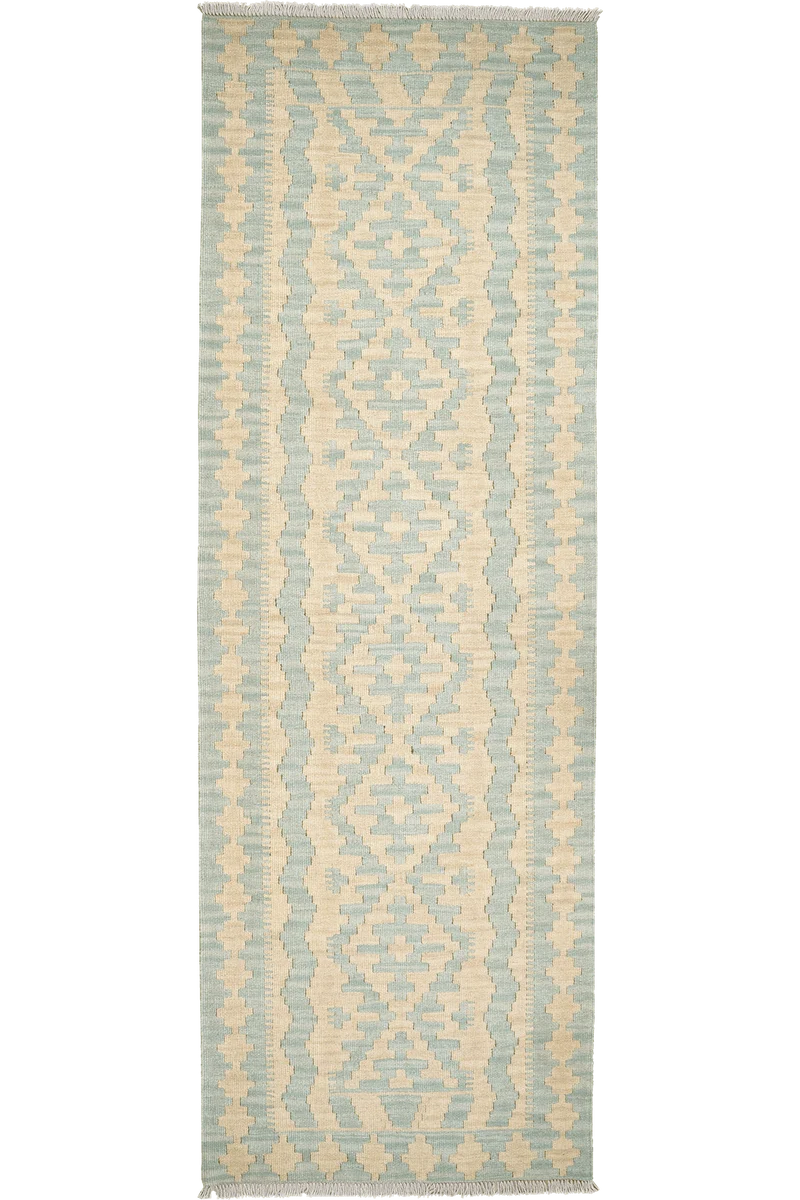 Kelim Gashgai · Handgewebt – Beige, 252x85 cm