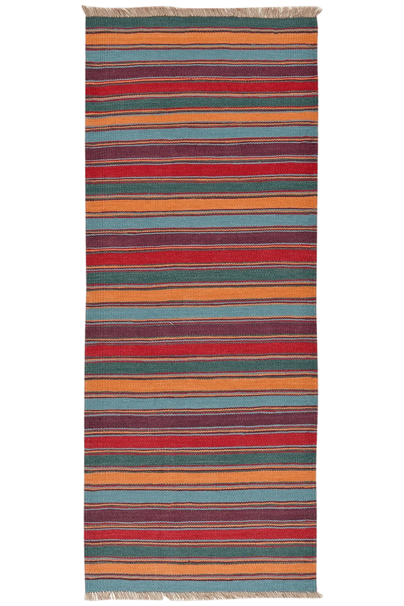 Kelim Gashgai · Handgewebt – Bunt, 190x76 cm