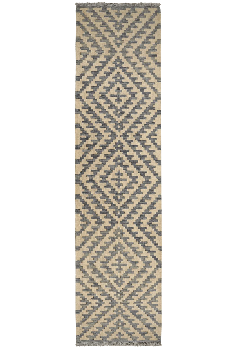 Kelim Gashgai · Handgewebt – Beige, 245x60 cm