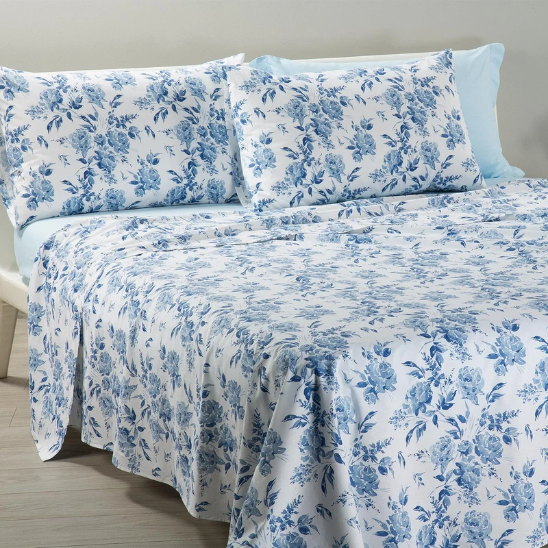 Lenzuola Copriletto in Cotone Floreal Caleffi Home Floreale