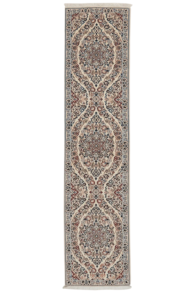 Nain 6La · Handgeknüpft – Beige, 212x49 cm
