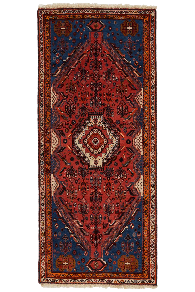 Kashkuli · Handgeknüpft – Rot, 200x87 cm