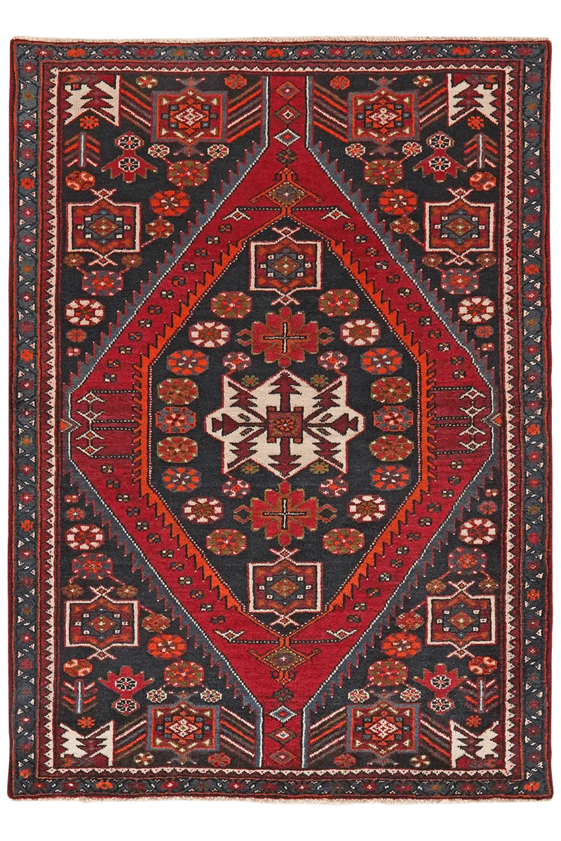 Shahsavan · Handgeknüpft – Rot, 155x110 cm