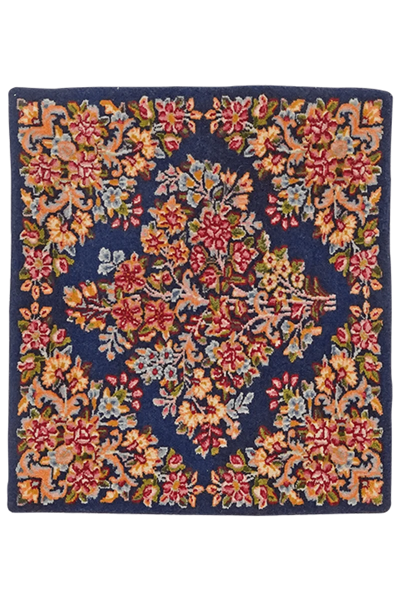Yazd · Handgeknüpft – Blau, 54x47 cm