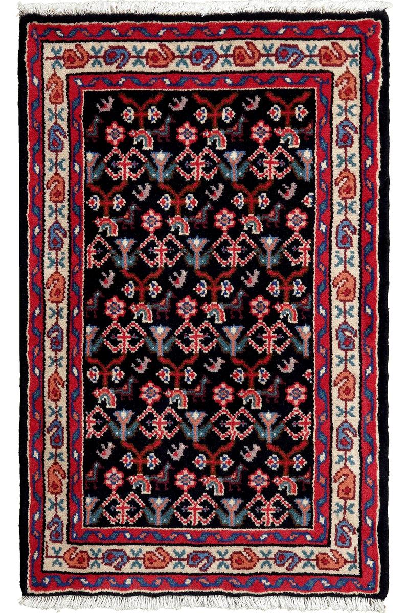Hamadan · Handgeknüpft – Blau, 95x62 cm
