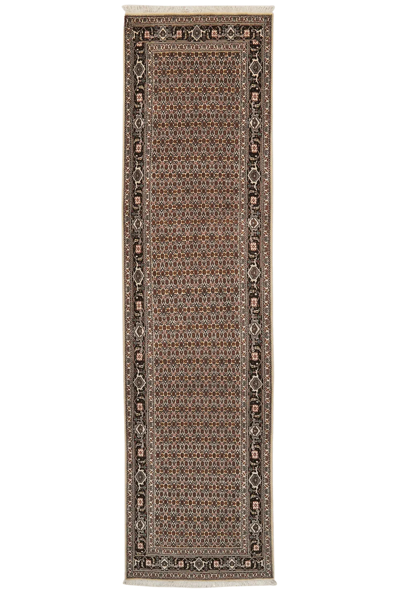 Tabriz 40 Raj · Handgeknüpft – Beige, 295x77 cm