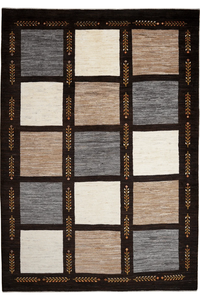 Rizbaf · Handgeknüpft – Braun, 246x173 cm