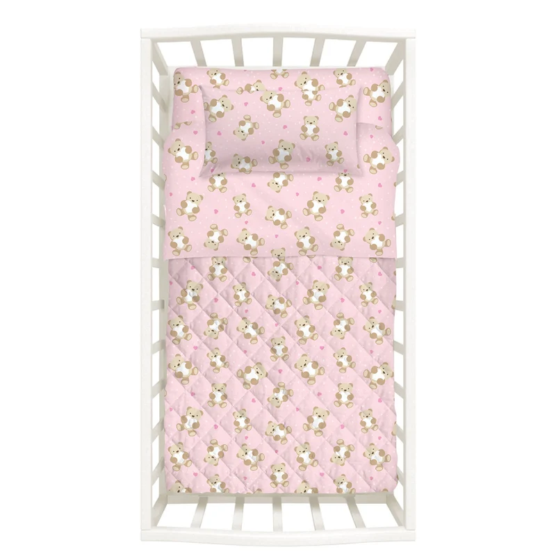 Copriletto con Paracolpi orsacchiotti in Cotone 80 gr/mq