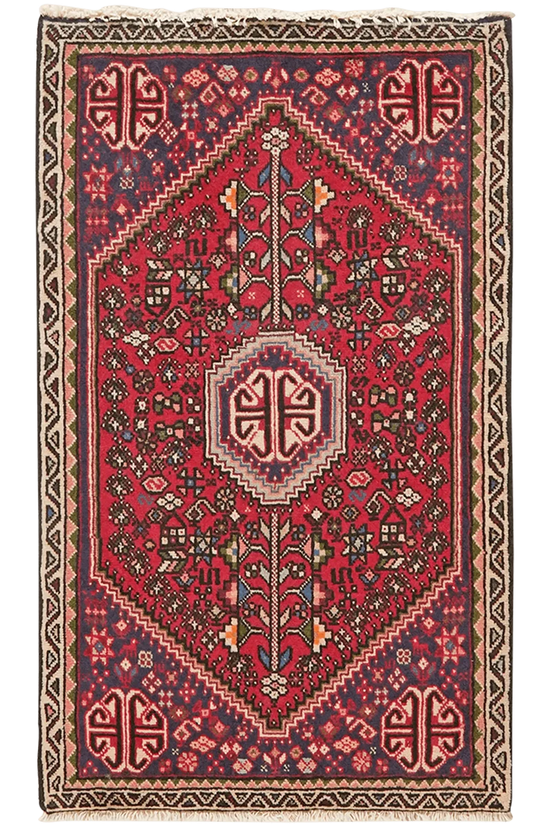 Abadeh · Handgeknüpft – Rot, 99x58 cm