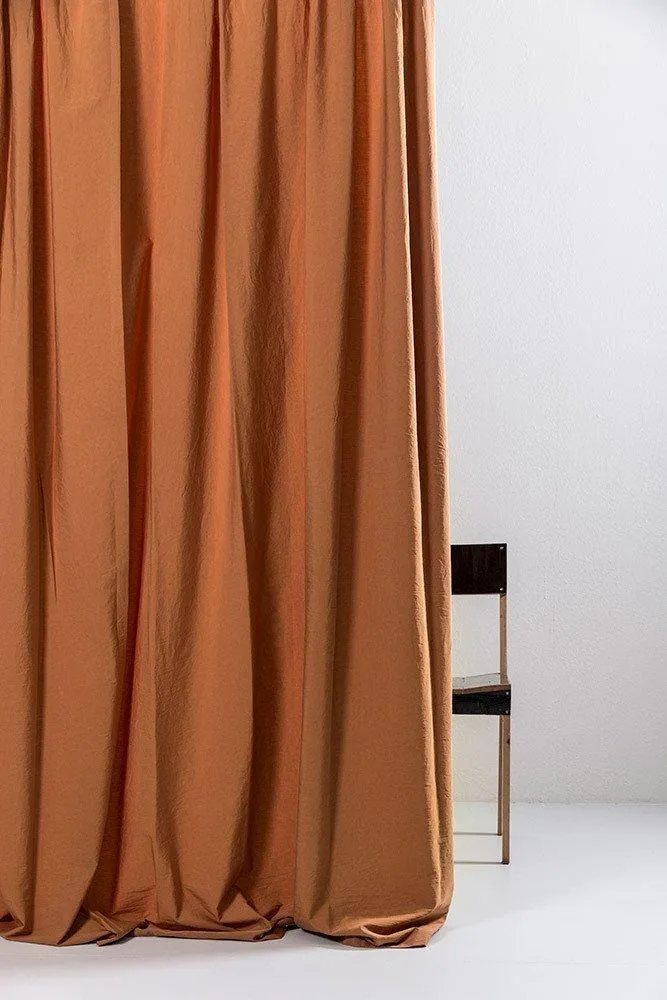 Egyptian Cotton Curtains in Amber Color