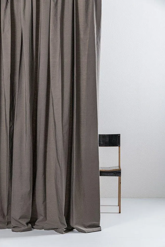 Egyptian Cotton Curtains in Stone Color