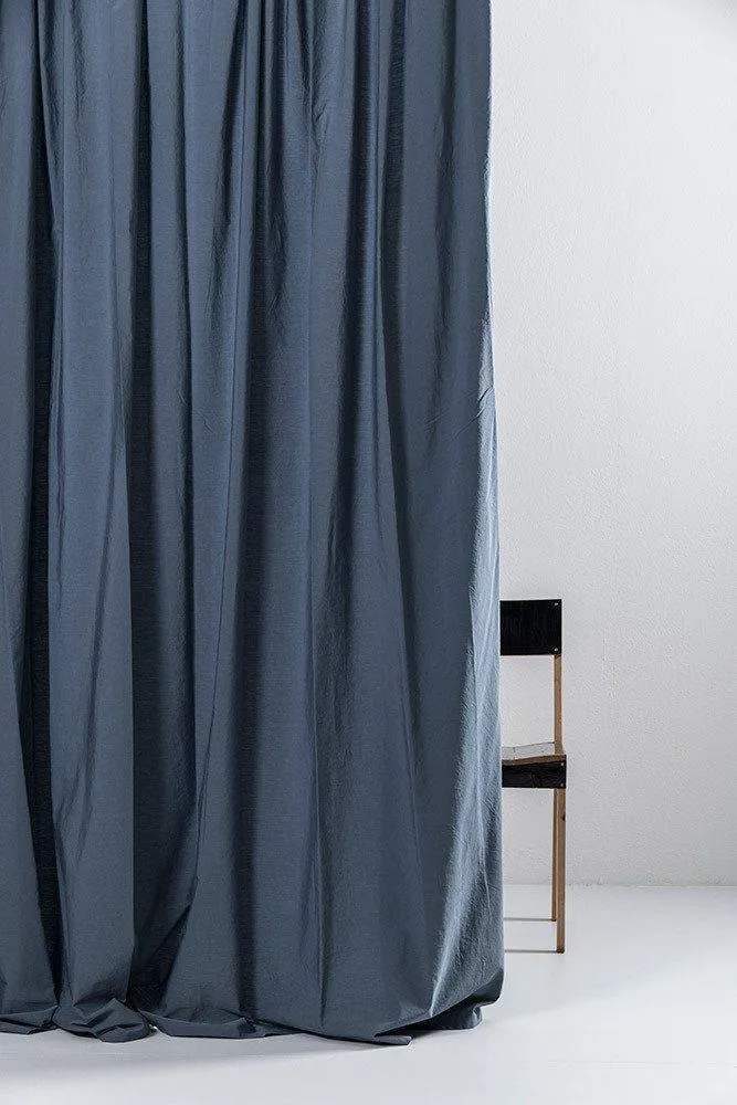 Egyptian Cotton Curtains in Blue Color