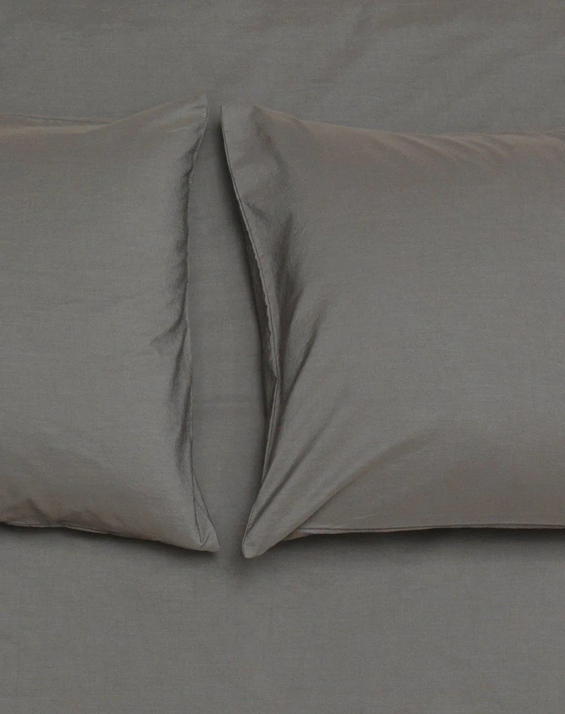 Vintage Egyptian Cotton Bedding in Taupe Color