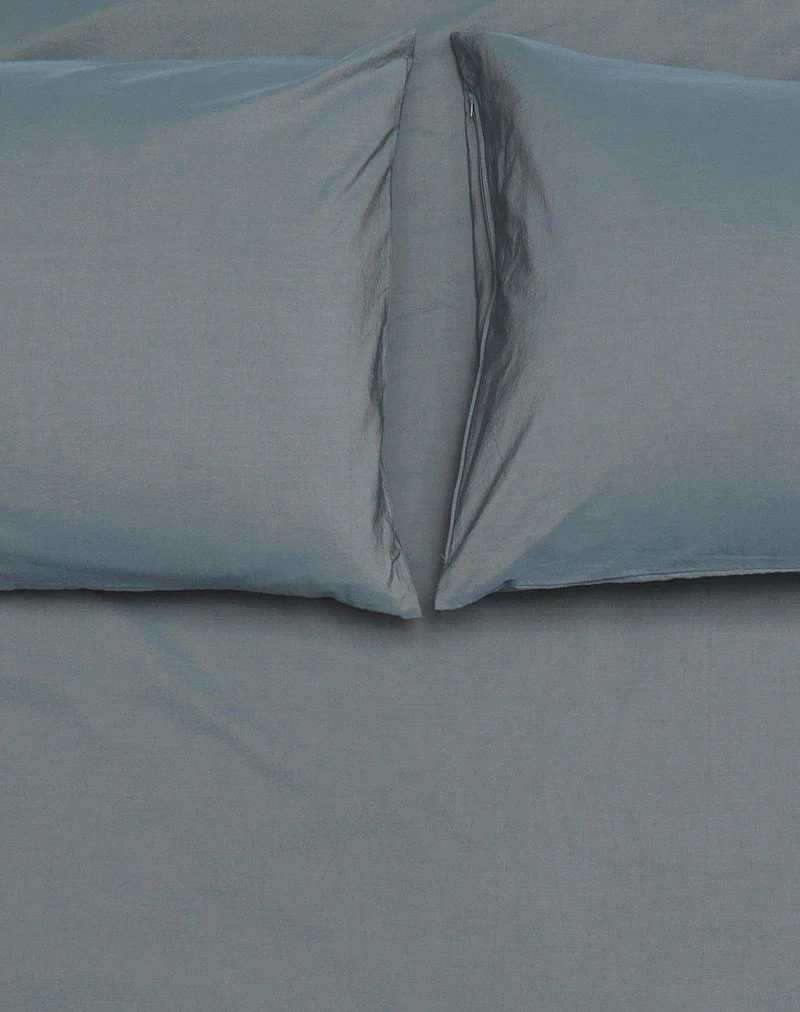 Vintage Egyptian Cotton Bedding in Nickel Color