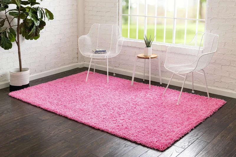 Teppich HIGH-FLOR Rechteckig Pink diverse Größen