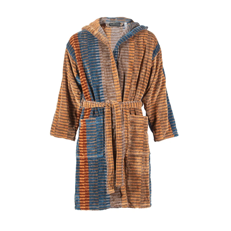 Accappatoio con Cappuccio victory boulevard Moderno in Spugna 380 gr/mq