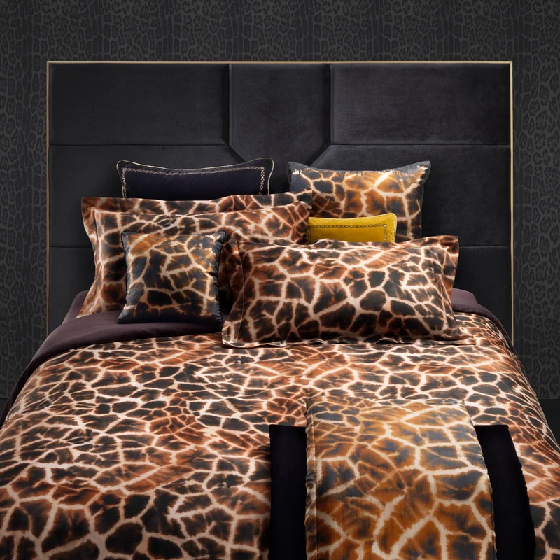 Trapunta in Raso di cotone Giraffa Roberto Cavalli Moderno