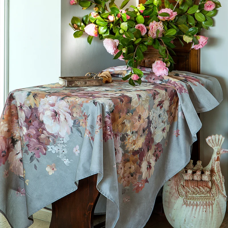 Tovaglia beauty bloom Floreale in Raso di cotone