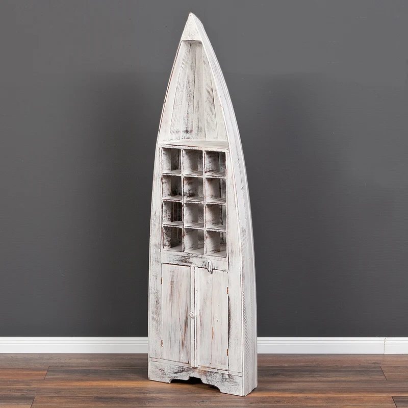 Weinregal PINTU White Wash ca. H150cm