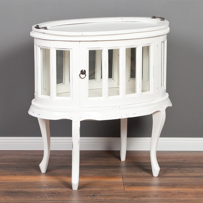 Barschrank CORUNA Mahagoni Antique White