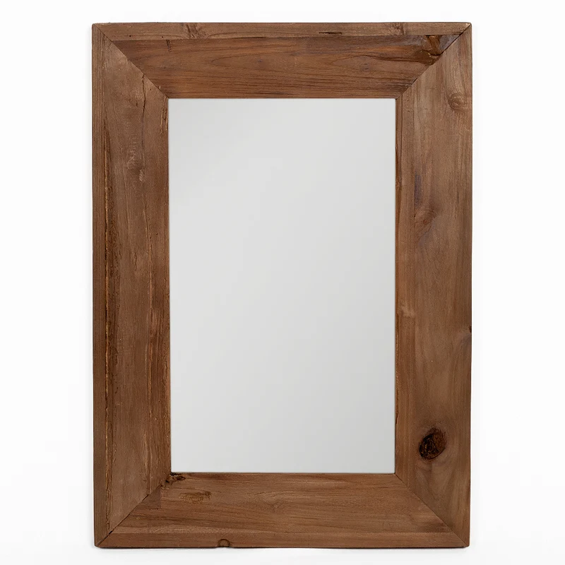 Wandspiegel TEAK ca. 70x50cm recyceltes Teakholz Spiegel