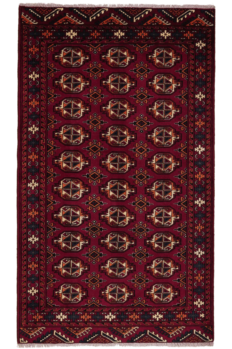 Turkman · Handgeknüpft – Rot, 199x116 cm
