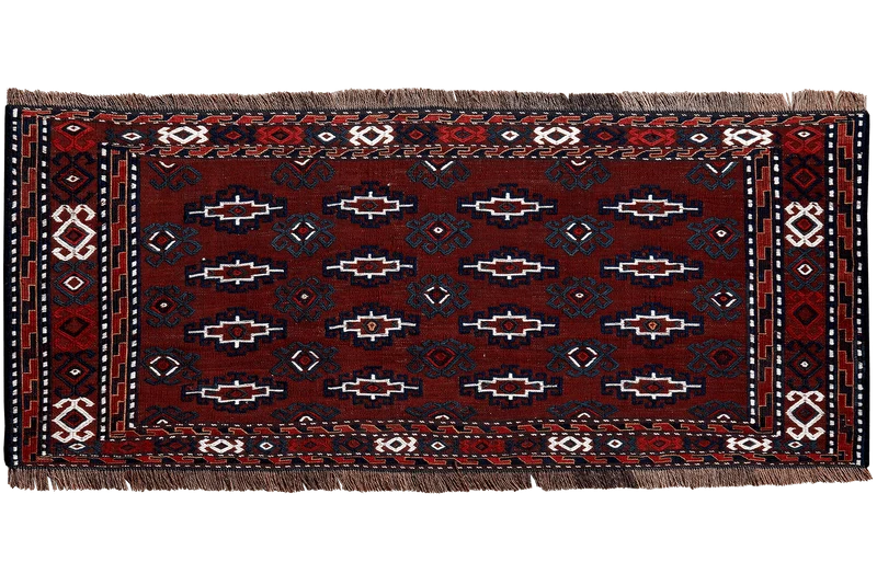 Kelim Turkman · Handgewebt – Braun, 46x112 cm