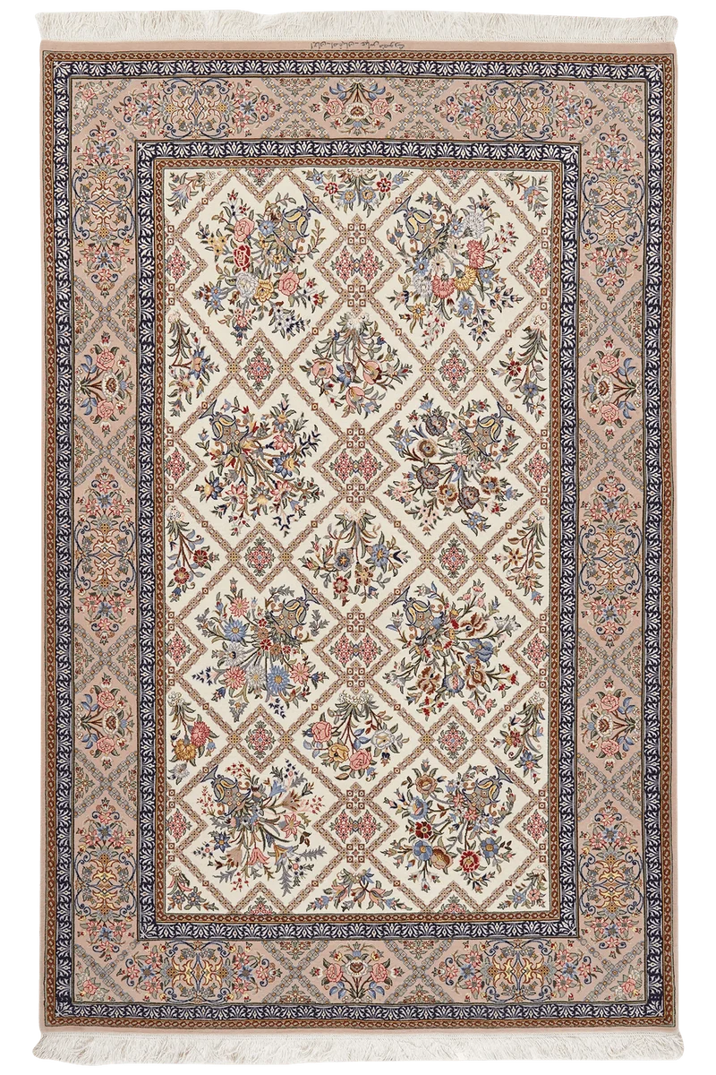Isfahan · Handgeknüpft – Beige, 203x130 cm
