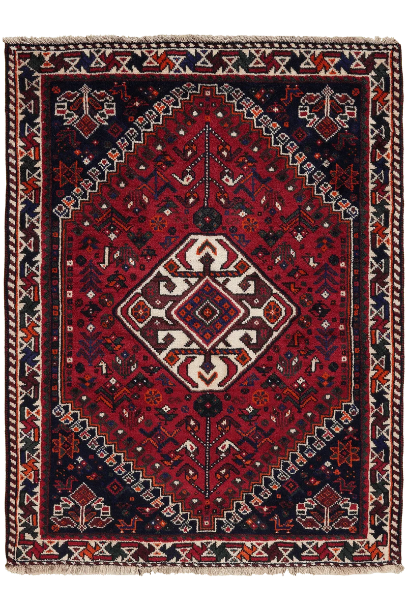 Gashgai · Handgeknüpft – Rot, 162x123 cm