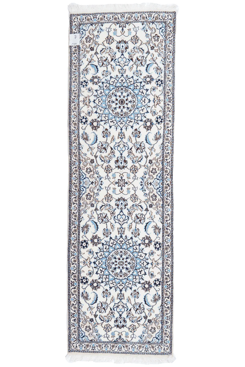 Nain 9La · Handgeknüpft – Beige, 199x61 cm