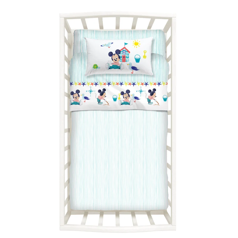 Completo Lenzuola baby mickey in Cotone