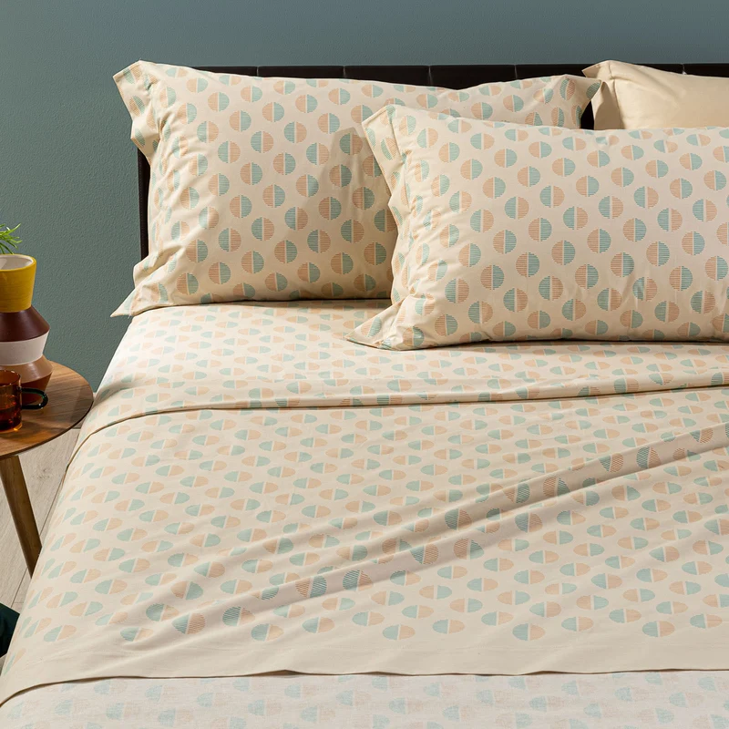 Completo Lenzuola tech Geo Design in Cotone