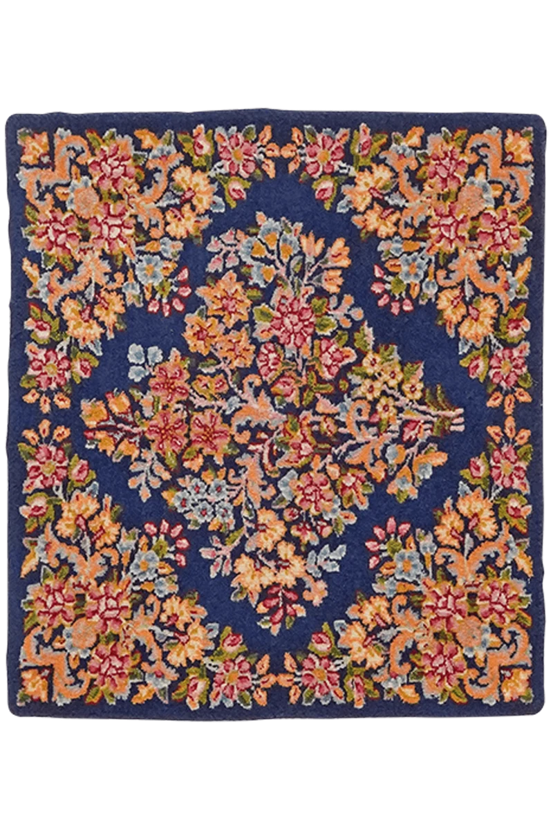 Yazd · Handgeknüpft – Blau, 53x47 cm