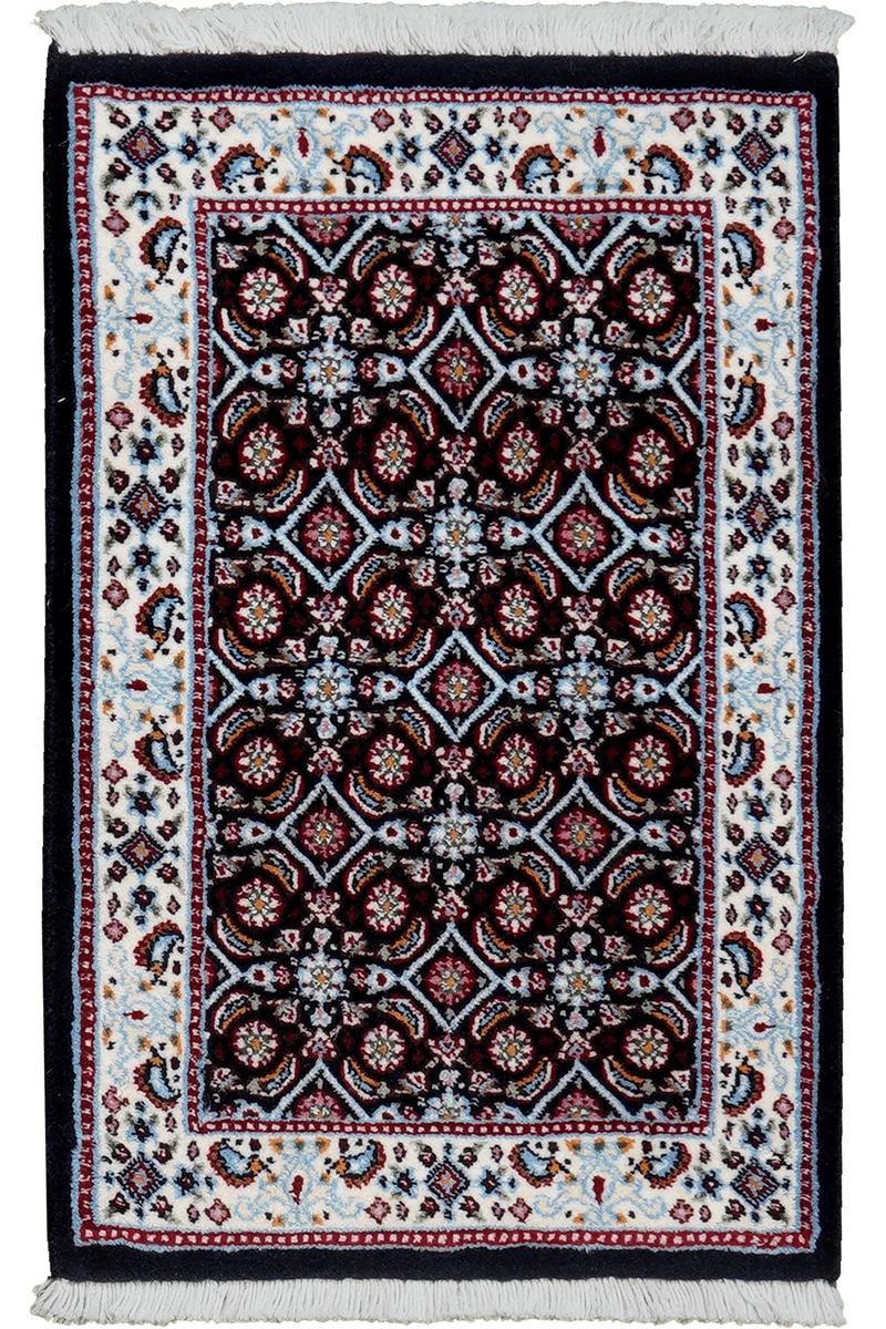Moud Mahi · Handgeknüpft – Blau, 61x39 cm