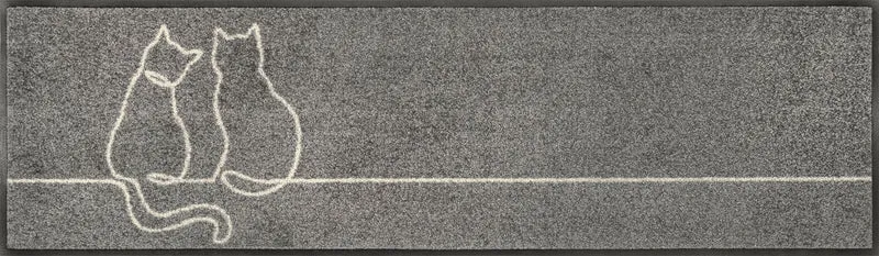 Läufer 35x120 Lovetails grau