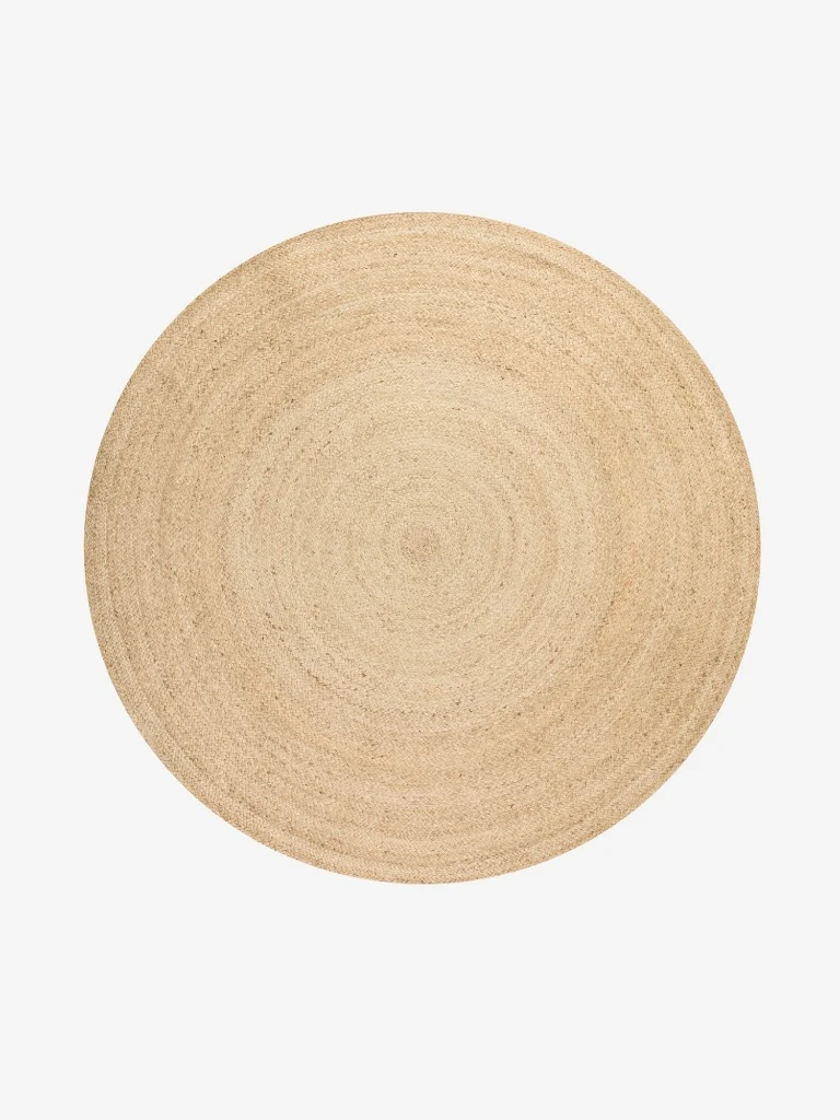 Juteteppich Rangpur Beige/Creme Rund