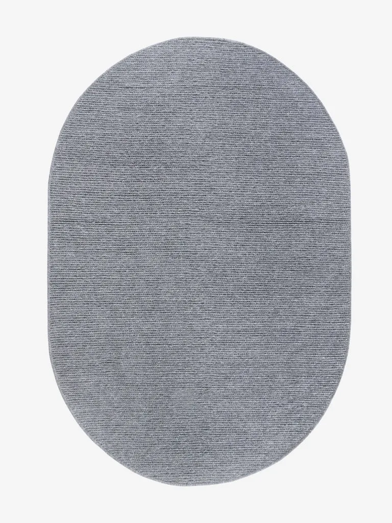 Villeroy & Boch Handgefertigter Wollteppich Francois Grau Oval