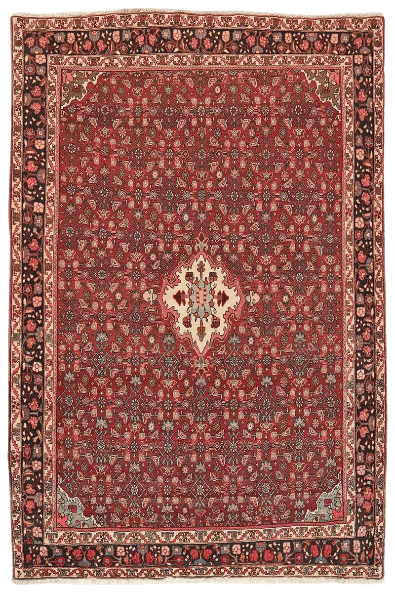 Bidjar · Handgeknüpft – Rot, 214x139 cm